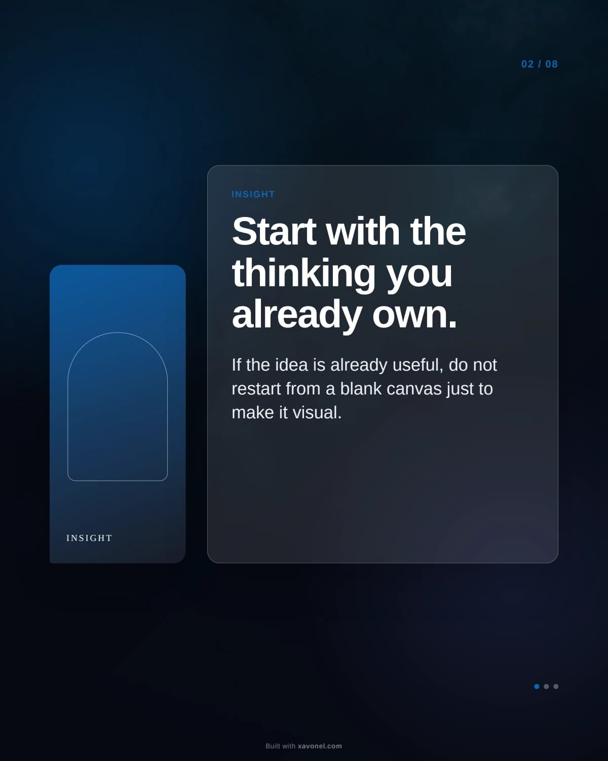 A finished post should not become a design project. — sample 2